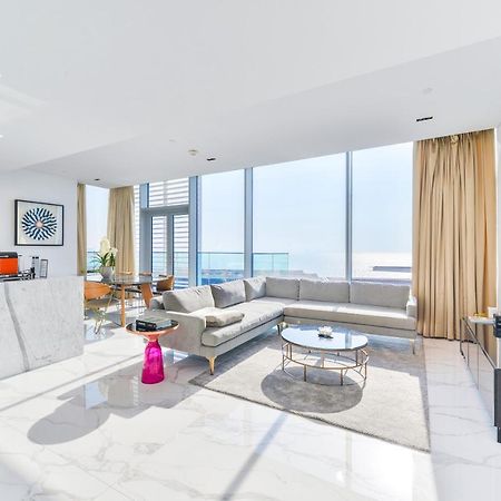 Luxe 3 Bedroom Oceanfront Apartment In The Heart Of Bluewaters Island ดูไบ ภายนอก รูปภาพ